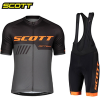 SCOTT Bike Men 2023 Summer Cycling Jersey Set Short Sleeve Mountain Uniform Ropa Ciclismo Cycling Maillot Cycling clothing Suit