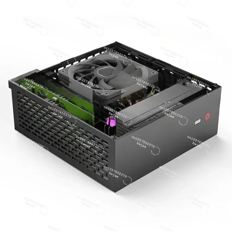 5 Liter Mini ITX PC Case A24 V5 Dual Slot Single Display 1U Power Supply Compatible Double Sided Chamfering Small Form Factor