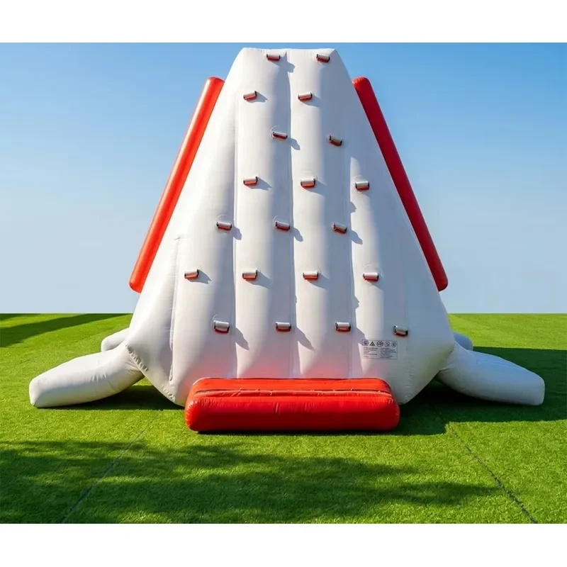 Commercial 0.9mm PVC Tarpaulin Floating Inflatable Water Climbing Iceberg Inflatable Water Park Module for Sea/Lake