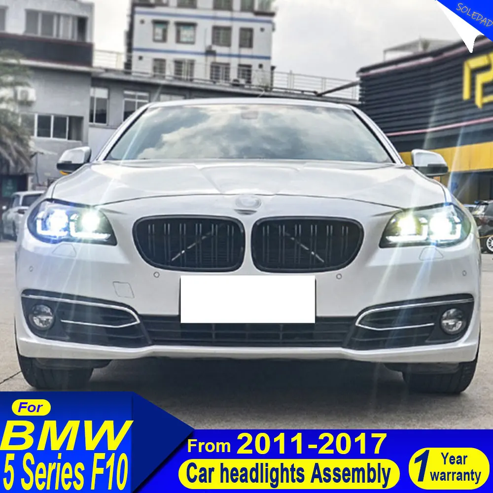 

Car LED Headlight For BMW F10 F18 2011-2017 520I 525I 530I Head Lamp Assembly Drl Projector Lens Automotive Accessories
