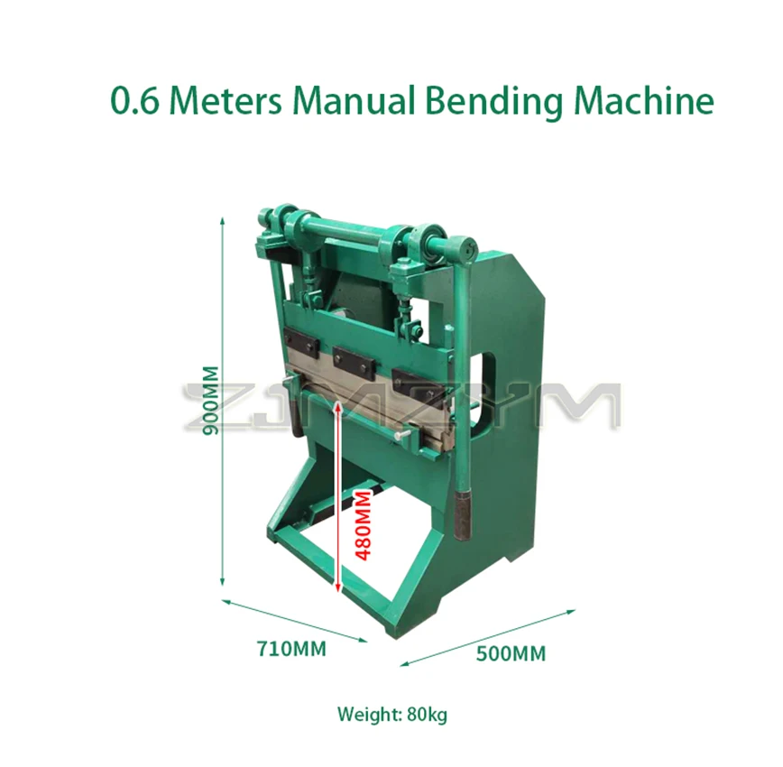 Small Bending Machine Manual Steel Plate Folding Machine Metal Plate Bending Machine Iron Plate Bending Machine 1.0*600mm