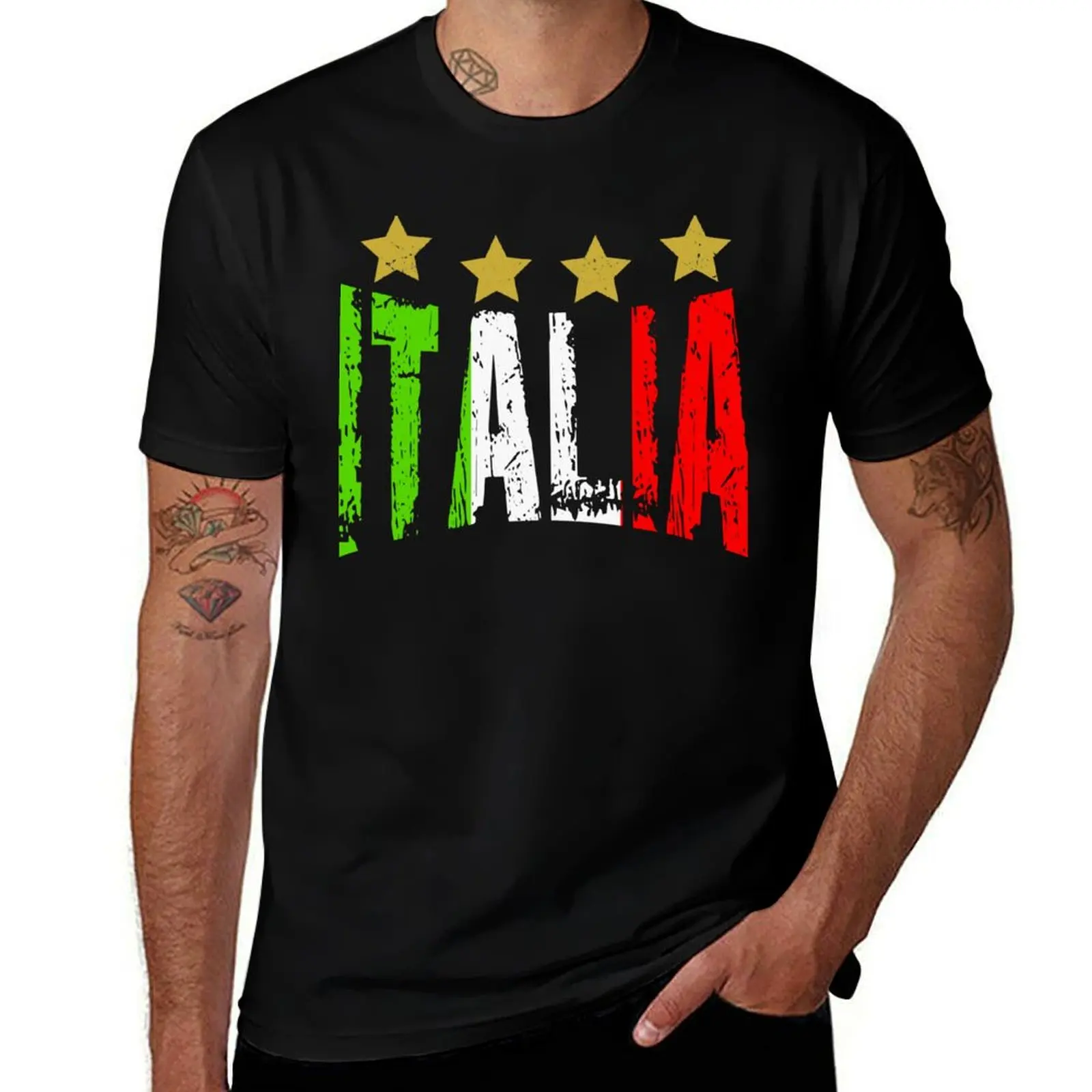 Squadra Azzurra soccer italia T-Shirt Durable Work Wear T-Shirt