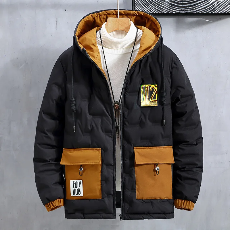 Plus Size 11xl Down jacket men winter trend loose patchwork pocketfor overweight 160kg 50% white duck down jacket men