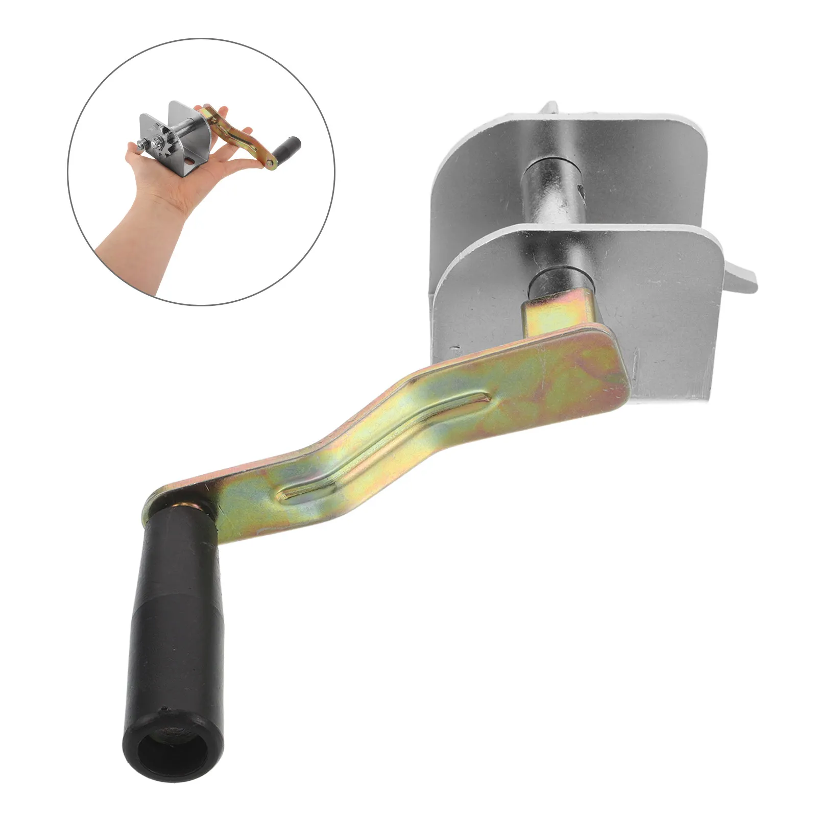 

Volleyball Net Tensioner Winch Kit Hand Crank Adjustable Tensioning Device for Outdoor Badminton Courts Weatherproof Metal Build