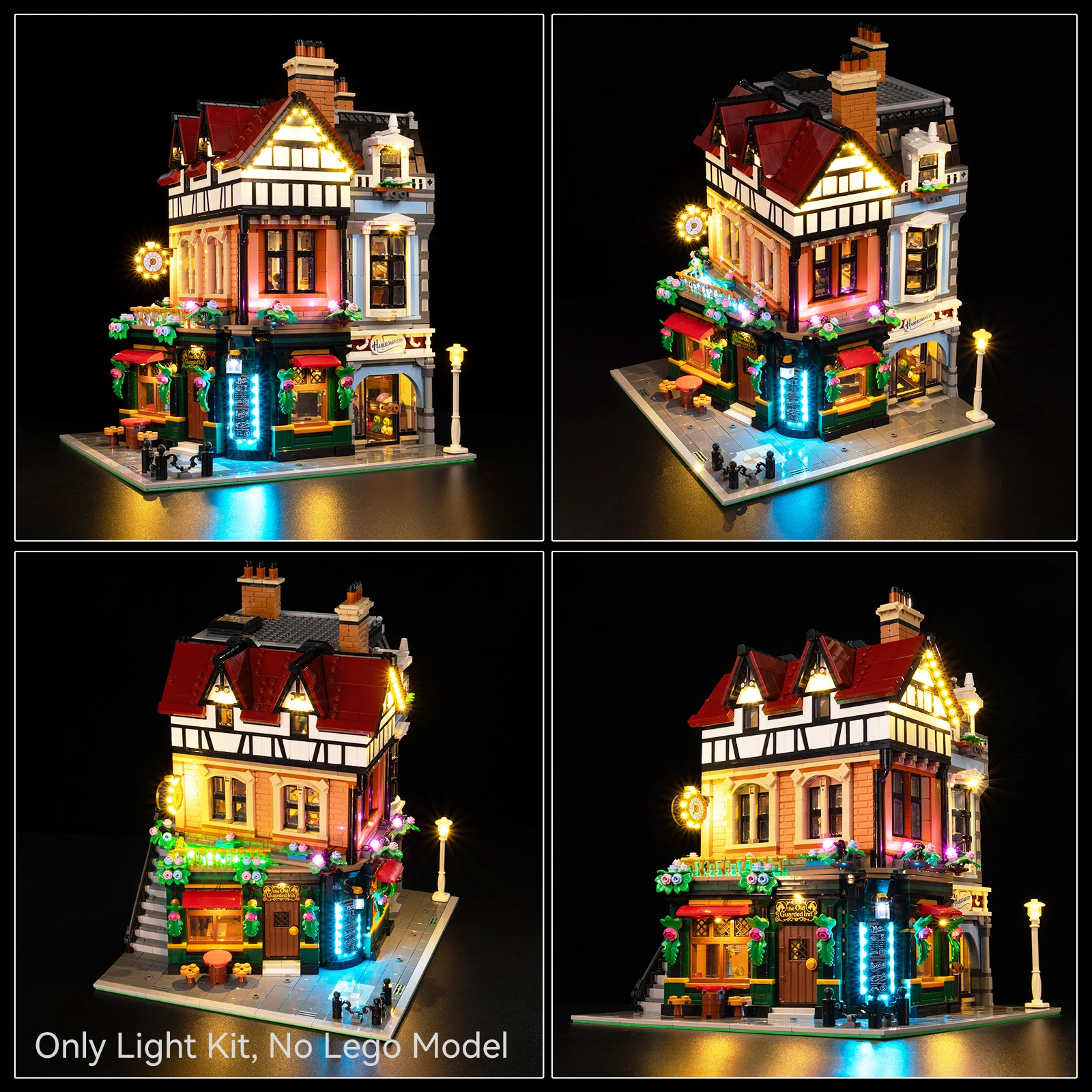 

LED Lighting Set Suitable for Icons Tudor Corner 10350 Building Blocks DIY Lamp Toys(Not Include Model Bricks)