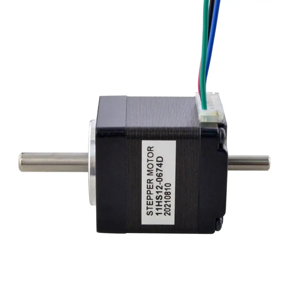 듀얼 샤프트 Nema 11 스테퍼 모터 1.8deg 7Ncm(9.94oz.in) DIY CNC 3D 프린터 모터용 0.67A 4리드 스텝 모터