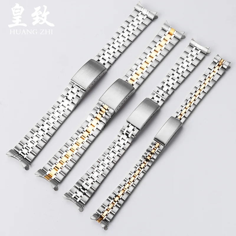 For Tudor Junyu Prince Princess Solid Arc Stainless Steel Watch Strap Men's and Women's Bracelet 13mm 17mm 19mm 20mm Watchband