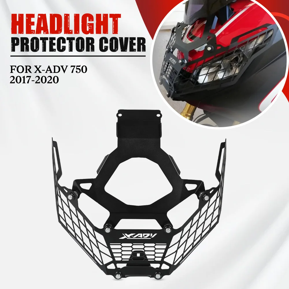 

FOR HONDA X-ADV 750 2017-2020 2019 2018 Headlight Headlamp Grille Shield Guard Cover Protector Scooter XADV 750 2023 2022 2021
