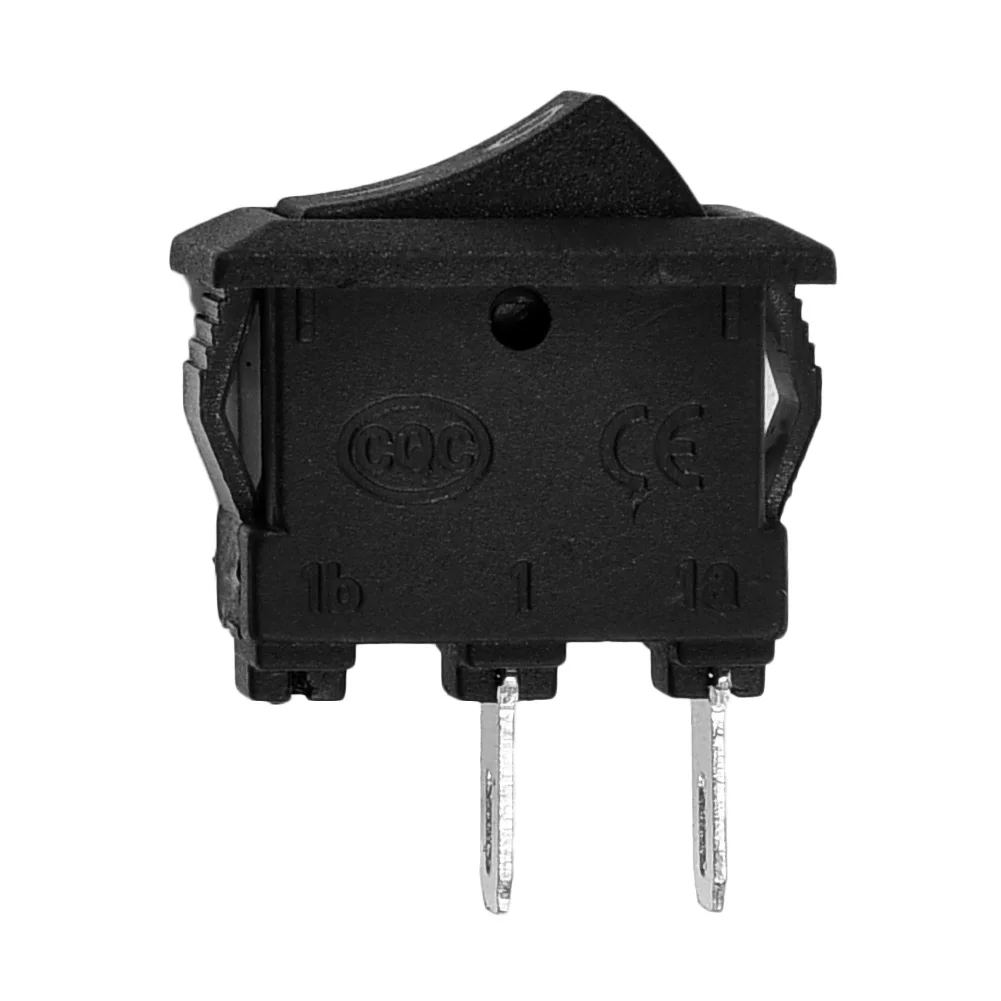 10 Pcs Auto Car Truck Boat Round Rocker 250V 3A 2-Pin ON/OFF Toggle SPST Switches Rocker Switch 10x15mm images - 6