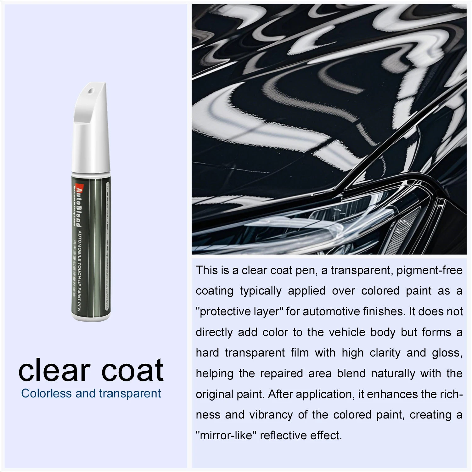 لشيري شيري جيتور X70 إزالة الخدوش وإصلاح الطلاء القلم عملية المصنع اللون مطابقة أداة إصلاح طلاء السيارات الأزرق #3