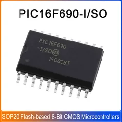 1/5/20PCS PIC16F690-I/SO PIC16F690 SOP-20 16F690 PIC 20-PIN Flash-based 8-Bit CMOS Microcontrollers