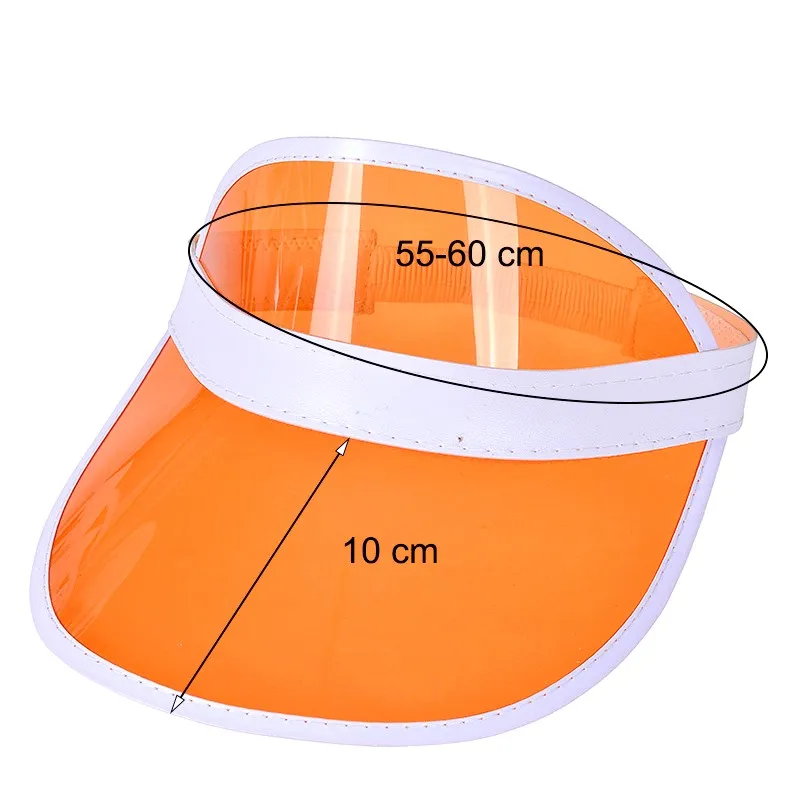 Summer Pvc Transparent Baseball Cap Sun Hat Unisex Anti-Uv Plastic Women Men Casual Sport Empty Top Hats Children Sunscreen Caps