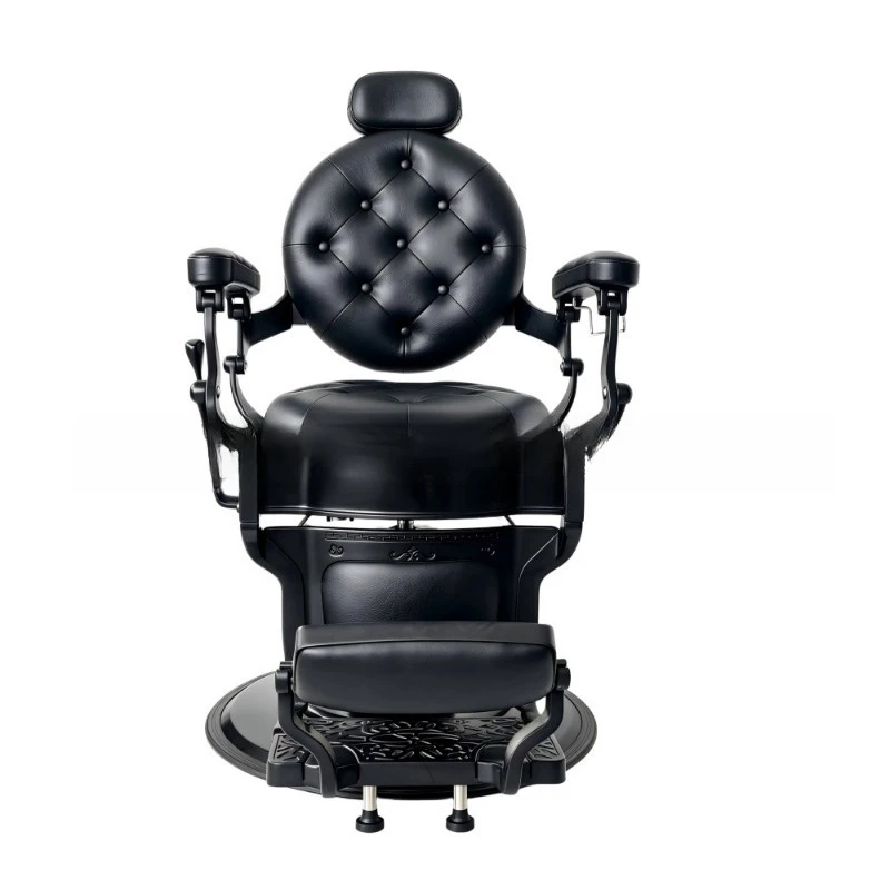 All-black hydraulic reclining hairdressing chair All-black hydraulic reclining hairdressing chair Black light luxury