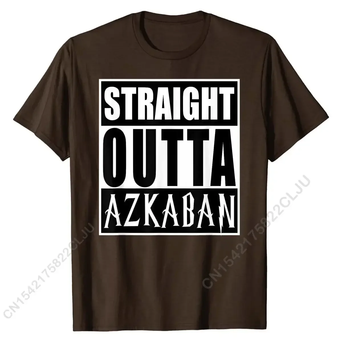 เสื้อยืดลายกราฟิคตลก azkaban แบบเข้ารูปเสื้อยืดผ้าฝ้ายสำหรับผู้ชาย