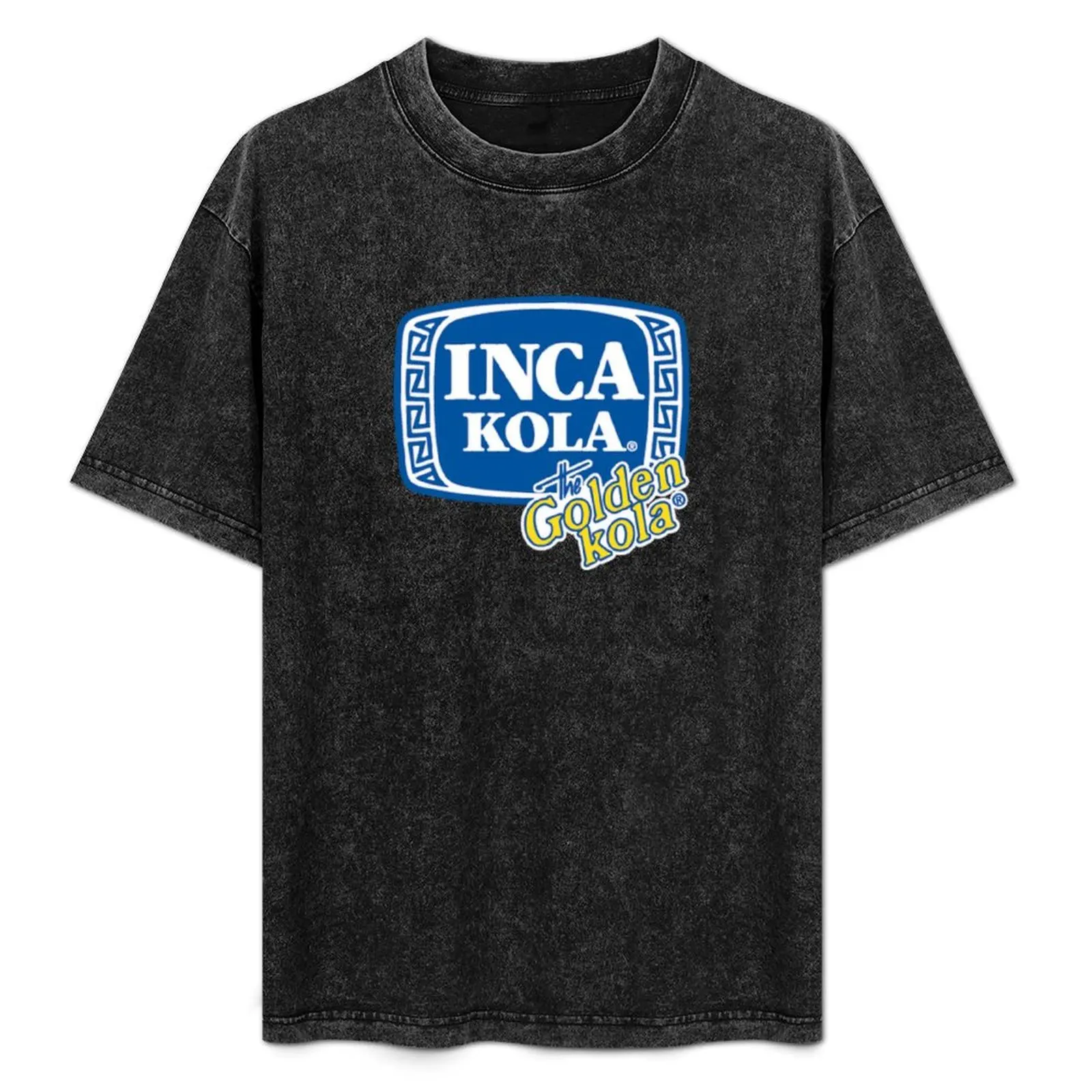 Camiseta inca cola con estampado de estilo retro, top informal