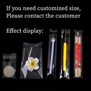 كيس بلاستيكي شفاف مانع التسرب ، تغليف سيلوفان ذاتي اللصق ، حقيبة هدايا بسكويت حلو ، OPP أعلى 12 مبيعات لتغليف الماريجوانا - رقم 1