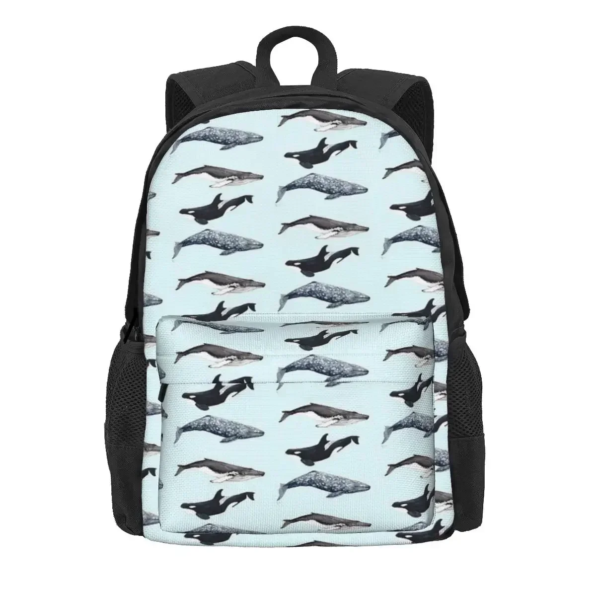 

Orca, Humpback And Grey Whale Backpacks Boy Girl Bookbag Children School Bags Cartoon Kids Rucksack Travel Rucksack Shoulder Bag
