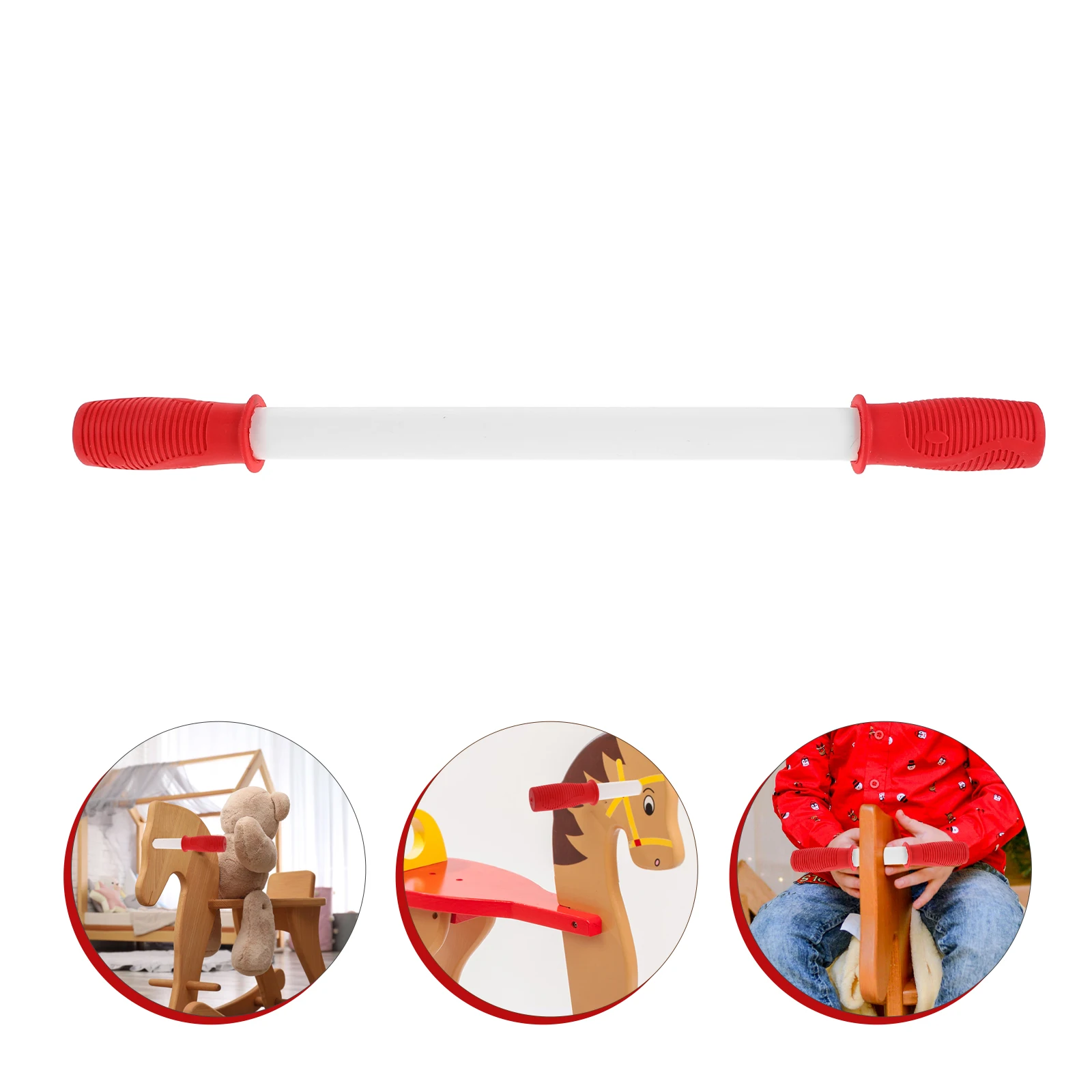 Alça de cavalo de balanço de madeira resistente para crianças aperto seguro antiderrapante instalação diy passeio de longa duração acessório de playtime criança