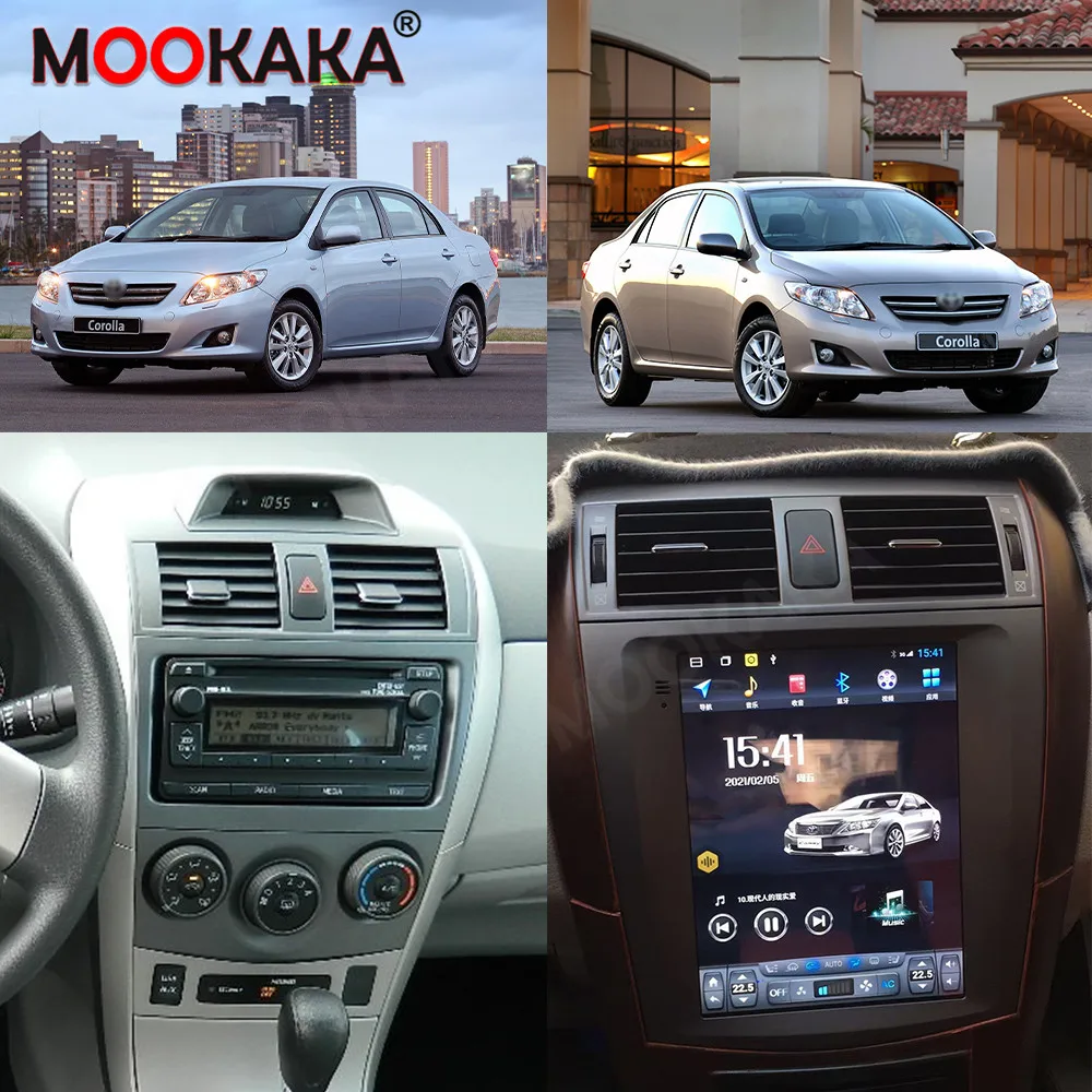 

Автомобильные аксессуары, радио для Toyota Corolla 2007, Android, GPS-навигация, мультимедийный стереоприемник, головное устройство, автономные карты