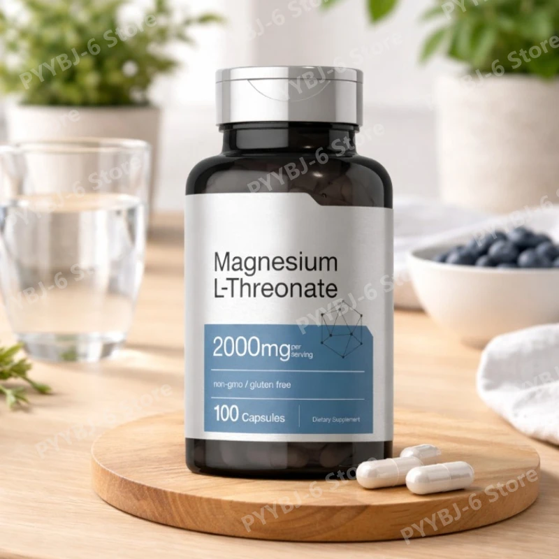 

Магний L-треонат 2000 мг, 144 мг чистого магния, 100 капсул, без ГМО, без глютена, добавка для взрослых, способствует здоровью костей