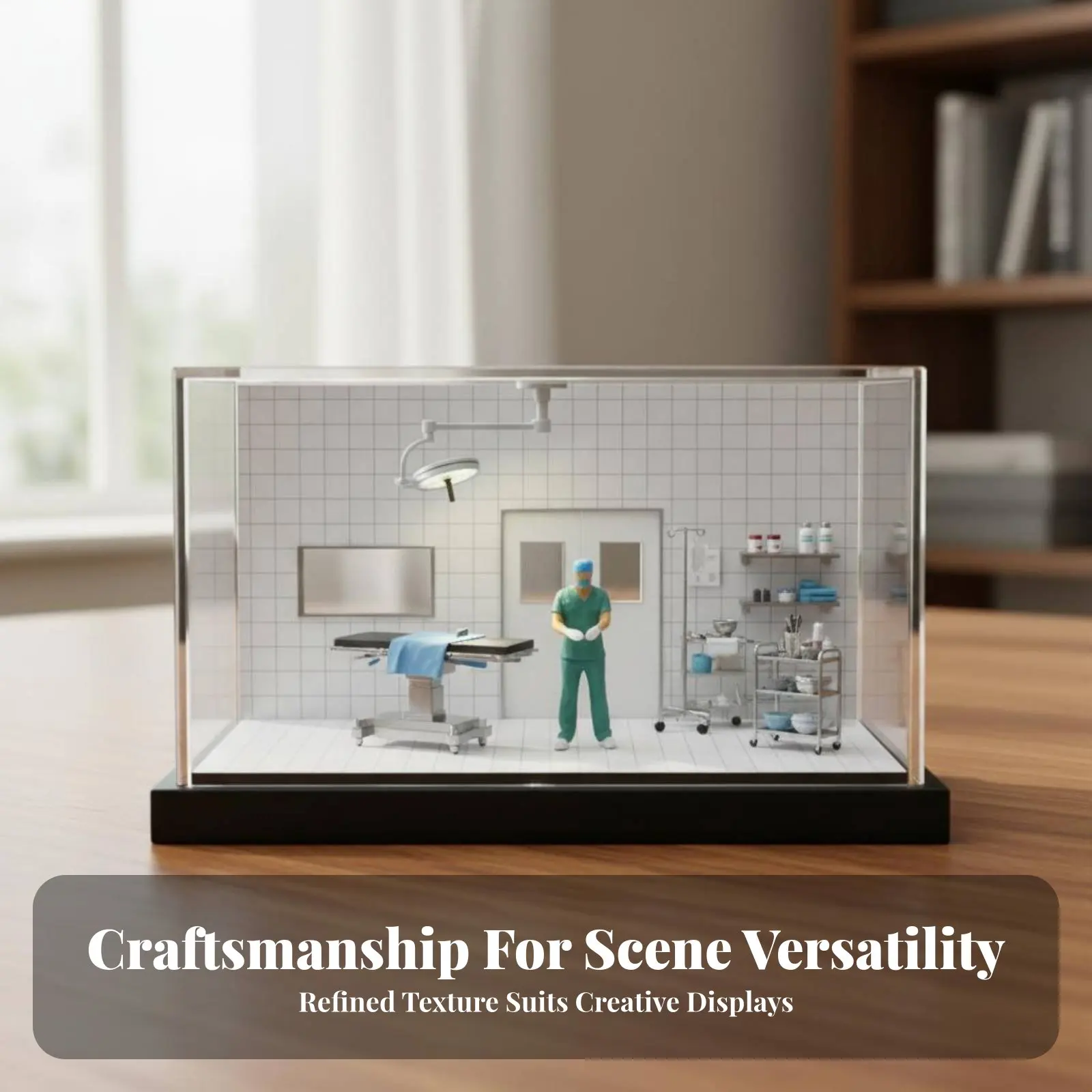 

1:64 Scale Doctor Model Collectible Medical Miniature Scene Character Surgeon Miniature Figure High Intricacy Operating Room