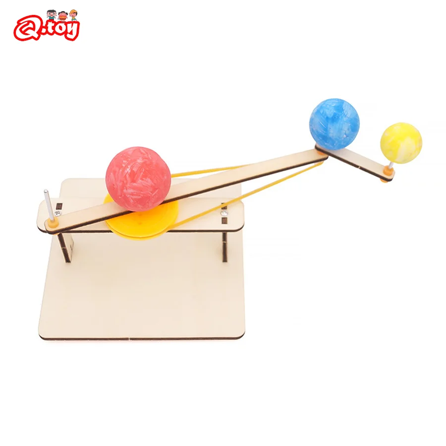 

DIY Earth Moon Sun Spheres Model Tecnologia Science Toys STEM Experimental Tool Kit Teaching Aids for Kids Educational