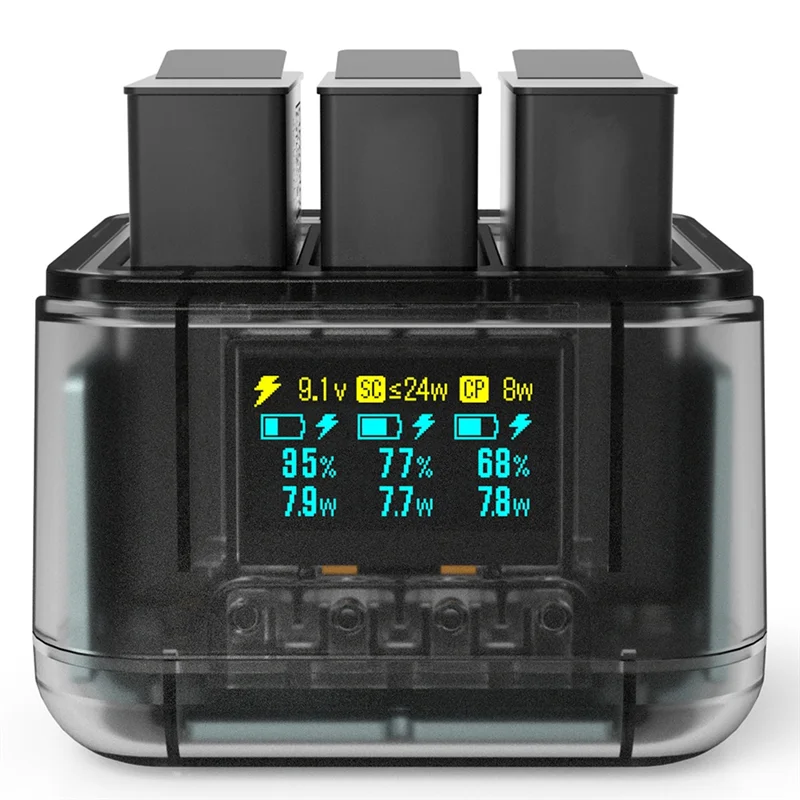 

Y43A-для Gopro Hero 13, зарядное устройство, 1900 мАч, концентратор быстрой зарядки с дисплеем для Go Pro Hero 13, аксессуары