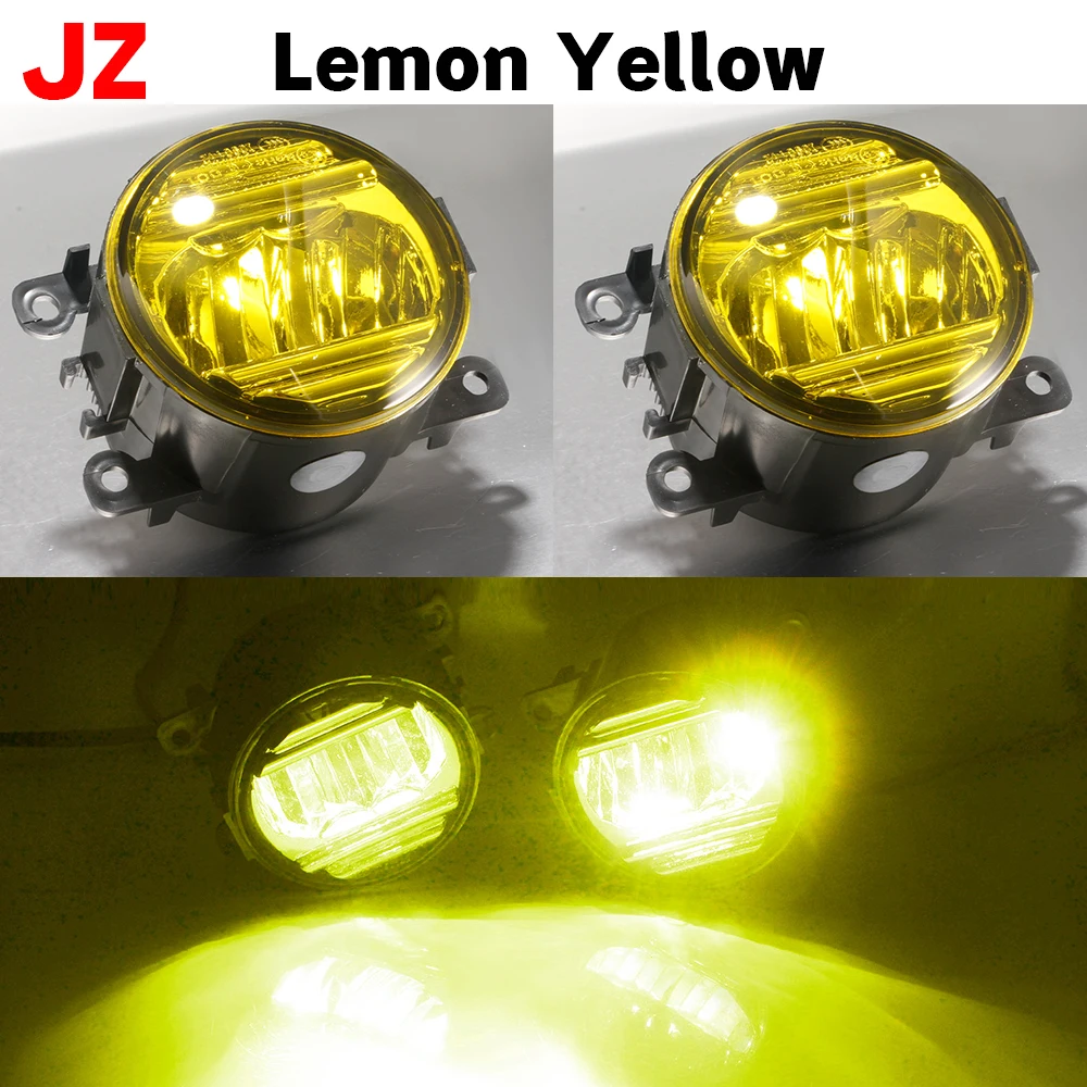 Pair Of Yellow Halogen Fog Lights For 2016-2018 Honda Pilot – Black Housing, Clear Lens, 55W