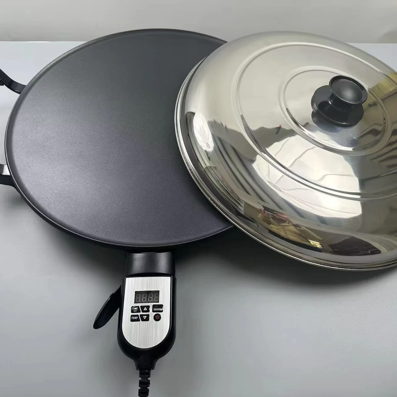 

Электрическая печь для инжеры Mogogo Mitad с большим цифровым дисплеем 47 см, антипригарным покрытием, 2200 Вт, с таймером