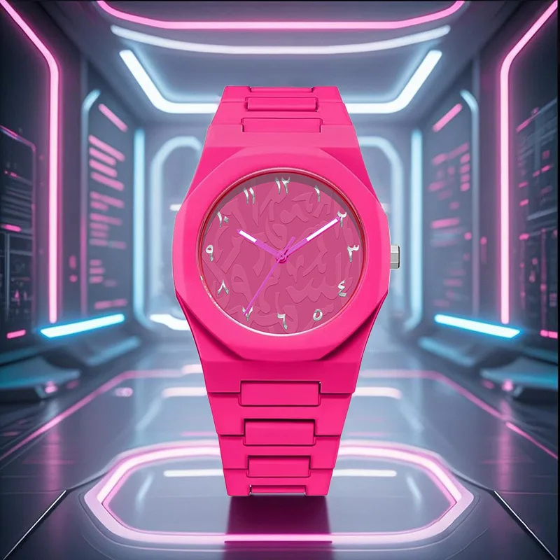 ساعات رياضية شعبية في الشرق الأوسط للرجال والنساء ساعات كوارتز دوبامين موضة متخصصة مقاومة للماء من الفولاذ المقاوم للصدأ