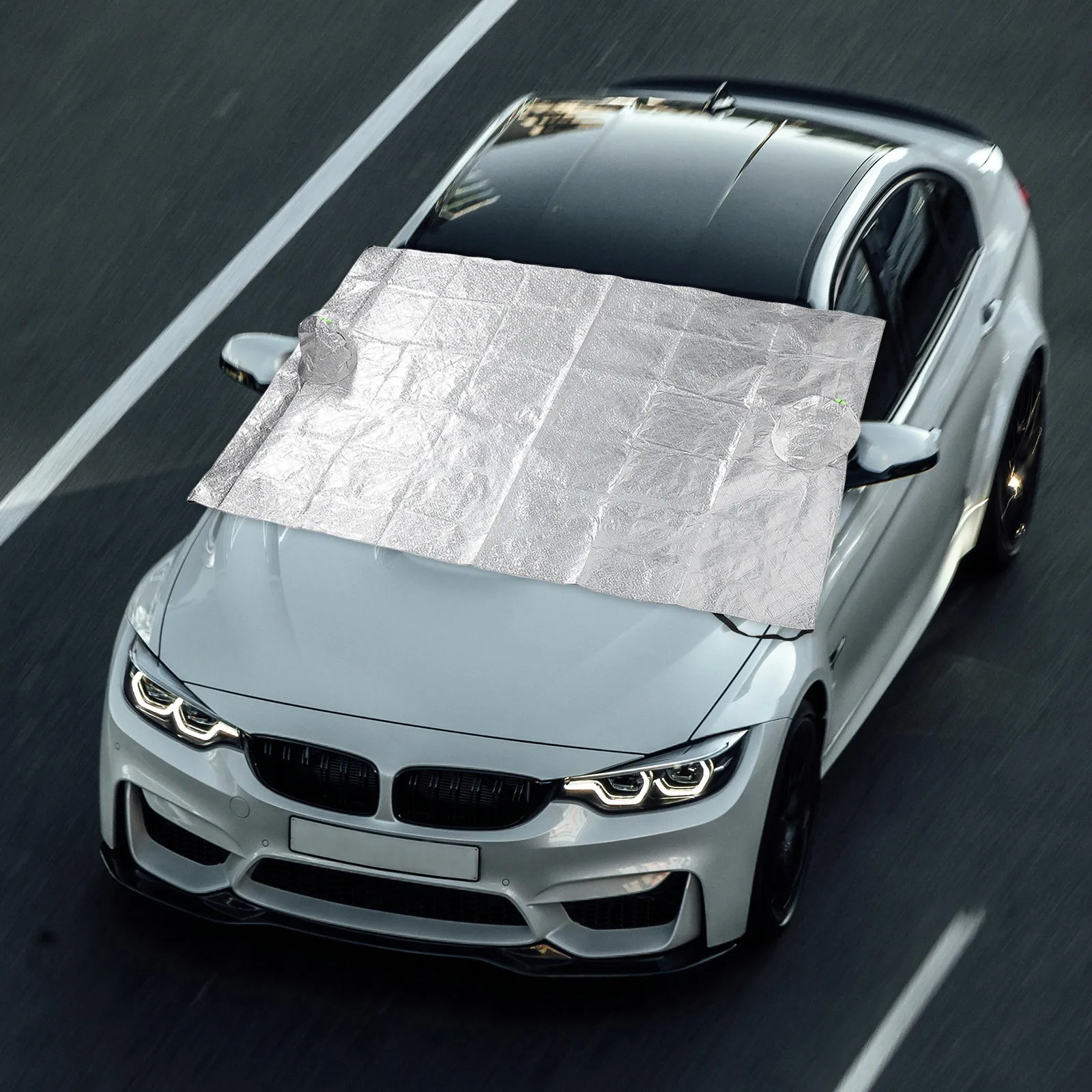 

Windshield Cover For Snow Frost Prevention Uv Protection Sunshade Winter Weather Shield Compatible With Most Cars Suvs