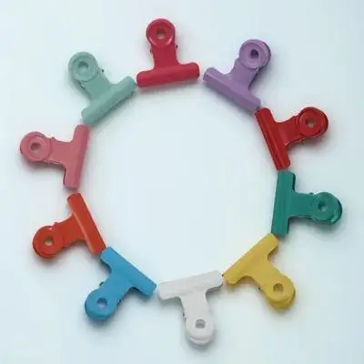 

10pcs Metal Office Clips Food Sealing Airtight Binder Mini Pinch Bill Storage ganization Documents Storage Tools
