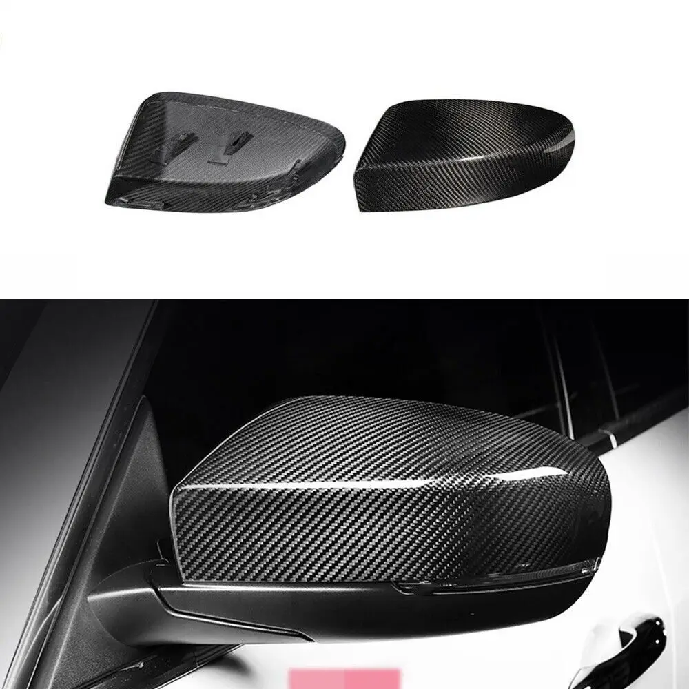 Dry Carbon Fiber Replace Side View Mirror Caps for Maserati Ghibli Quattroporte