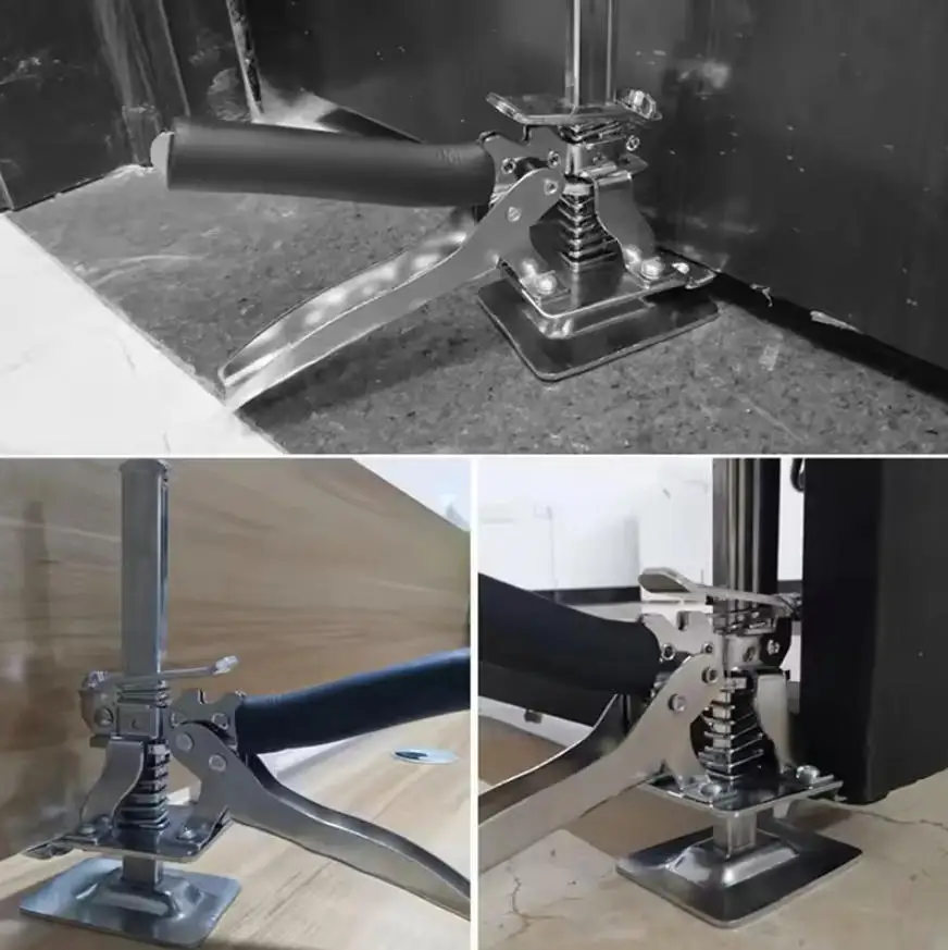 Stainless Steel Cabinet Board Lifter Portable Arm Jack Tile Height Adjuster Door Panel Drywall Lifting Labor-Saving Lifting Tool