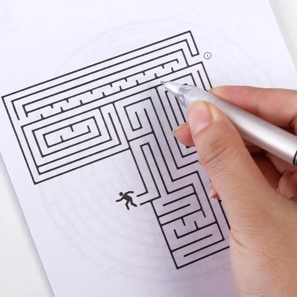 Książka labiryntowa Książka do treningu labiryntów Rozwój inteligencji Gra labiryntowa Puzzle Puzzle Wczesna edukacja Edukacyjne dla dzieci