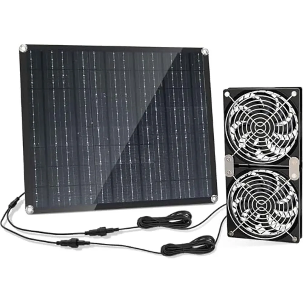 

Air Circulation Fan IPX7 Waterproof Fan Animal Safe Design Effective Air Circulation Extension Cord Included Energy