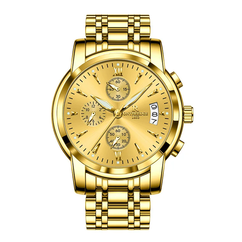 

Luxury Men’s Quartz Chronograph Watch, Six-Hand Design, Waterproof, Luminous Display, Business Casual Look