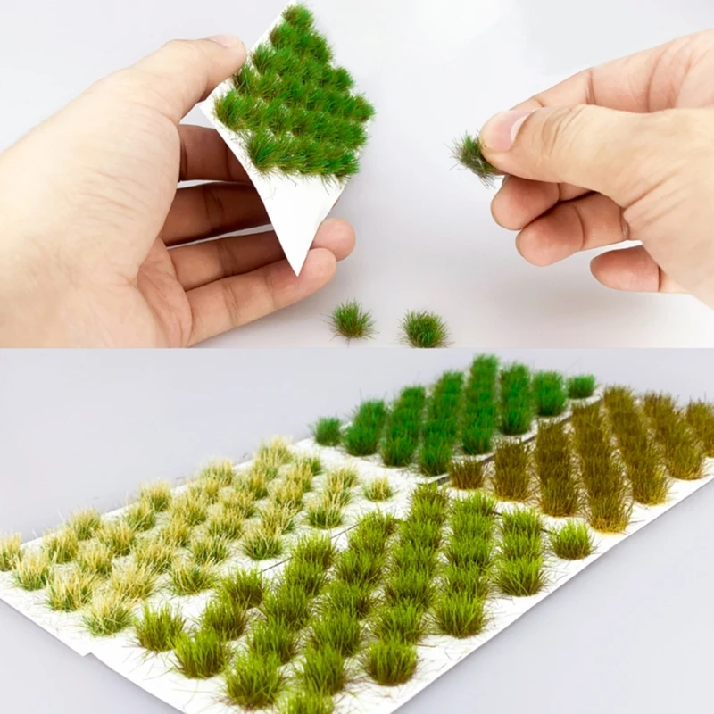 32x Static Grass Model Grass Tufts Way Artificial Grass Miniature Tufts Terrain for Landscape Model Way Drop Shipping