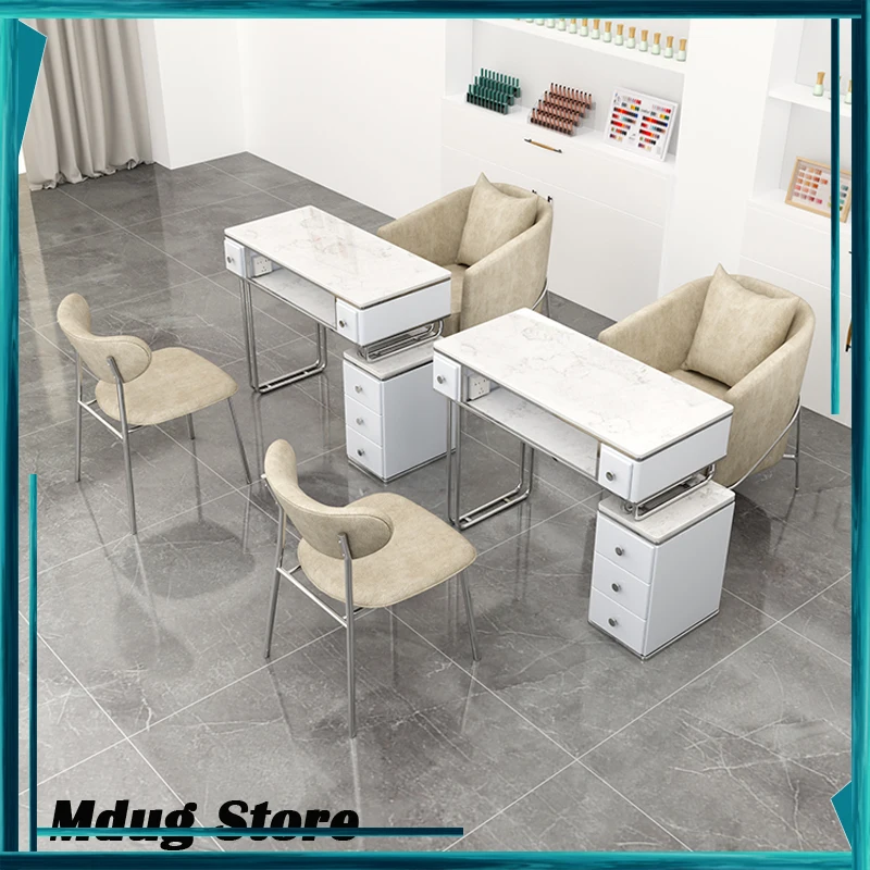 

Drawer Vacuum Nail Table Stickers Charms Storage Equipment Nail Table Nordic Station Scrivania Per Unghie Salon Furniture