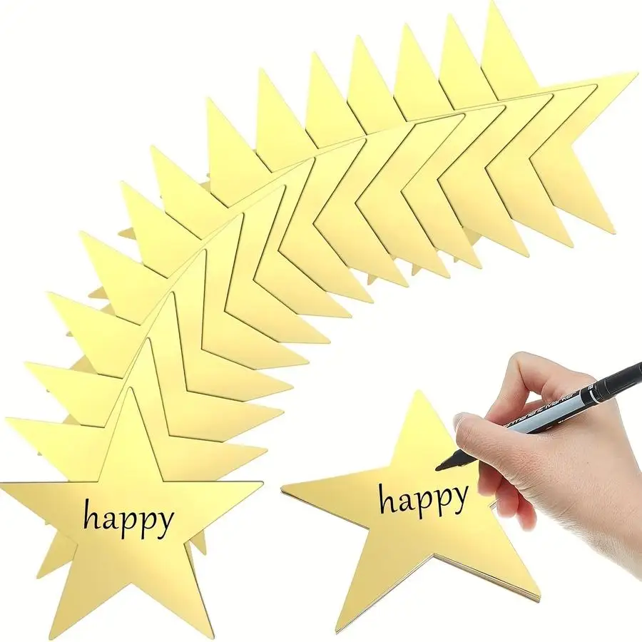 1/5/10/20/50/100pcs Venus Paper Cuttings, Double-Sided Printing Paper, Cardboard Star Bulletin Board Classroom Wall Party, Chris