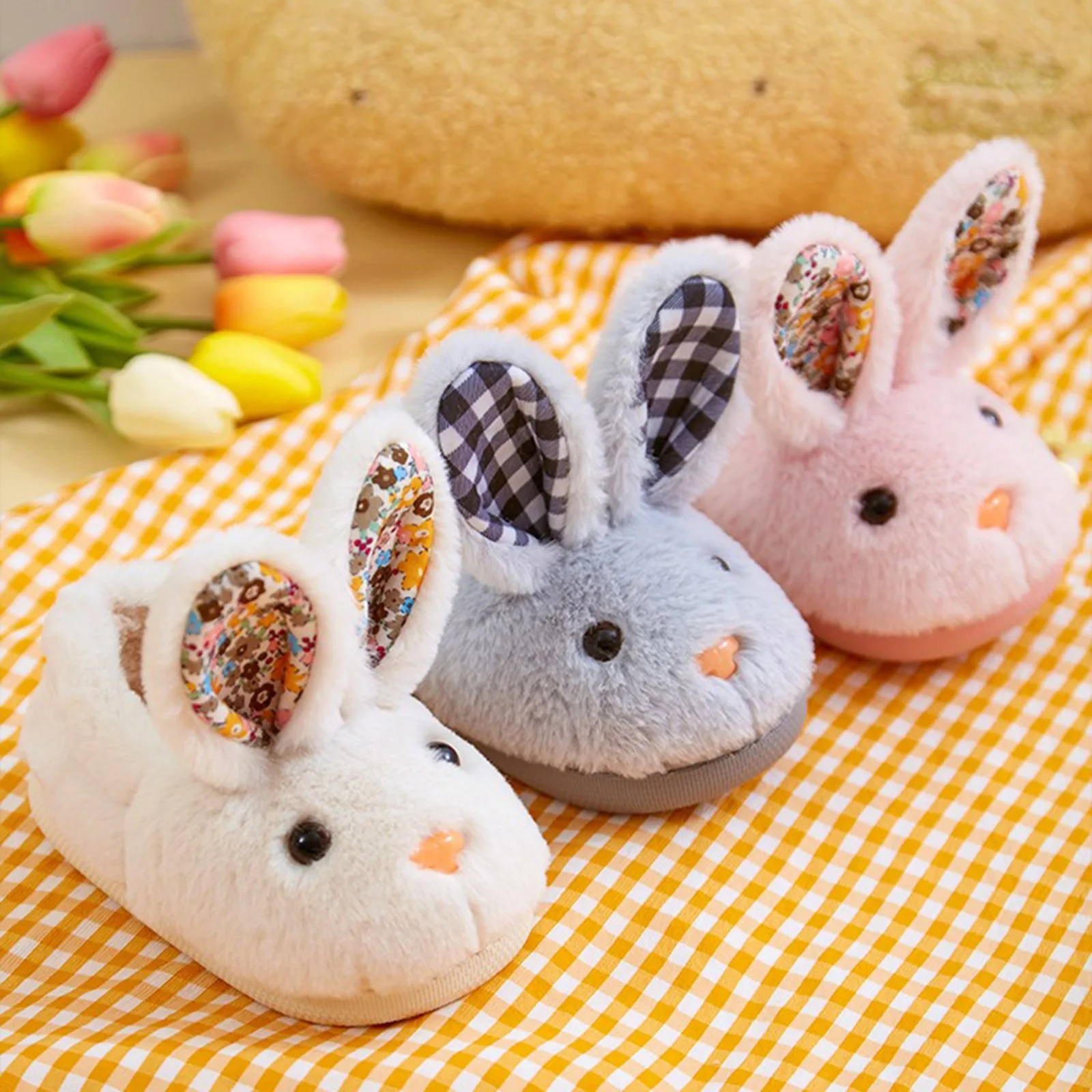 

Winter Toddler Slipper Girl Children'S Cotton Slippers Autumn And Winter Baby Bags Shoes Children'S Cotton Deep Well Slides