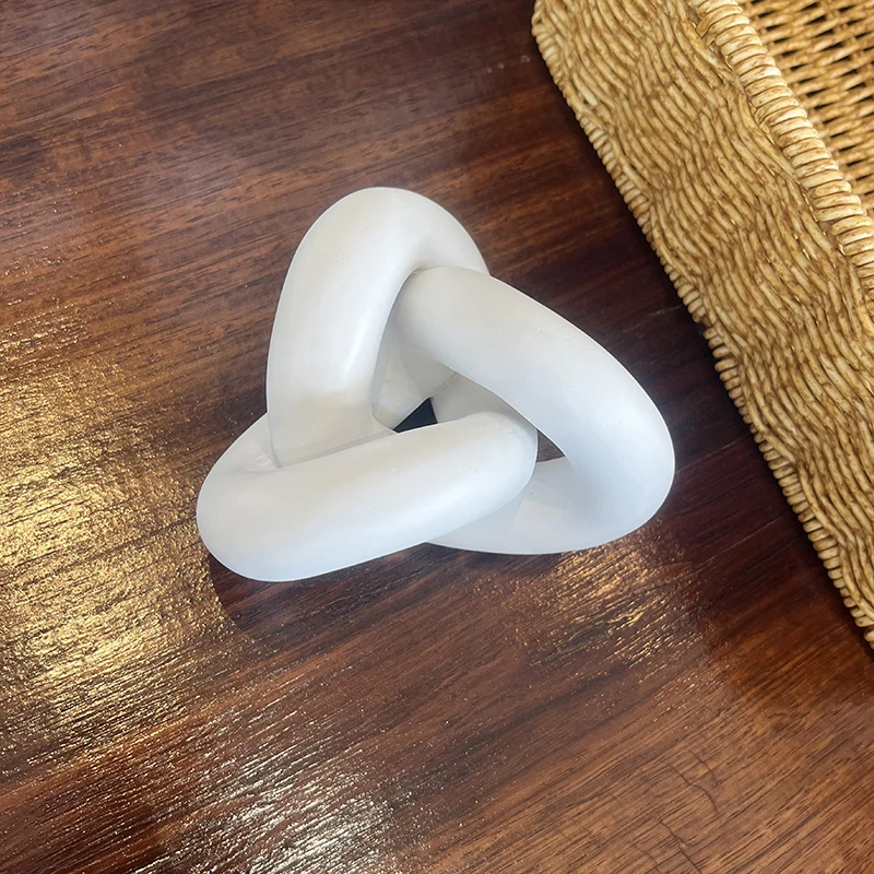 Węzeł z żywicy Decor Chain Link Decor White Rool Coffee Table Decor Book Shelf Decor Accents Home Decor Console Table Decor Items