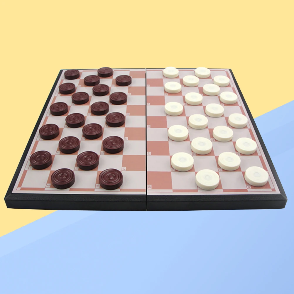 

Checkers Game Set for Kids and Adults Chinese Big Box Board Chess Pieces