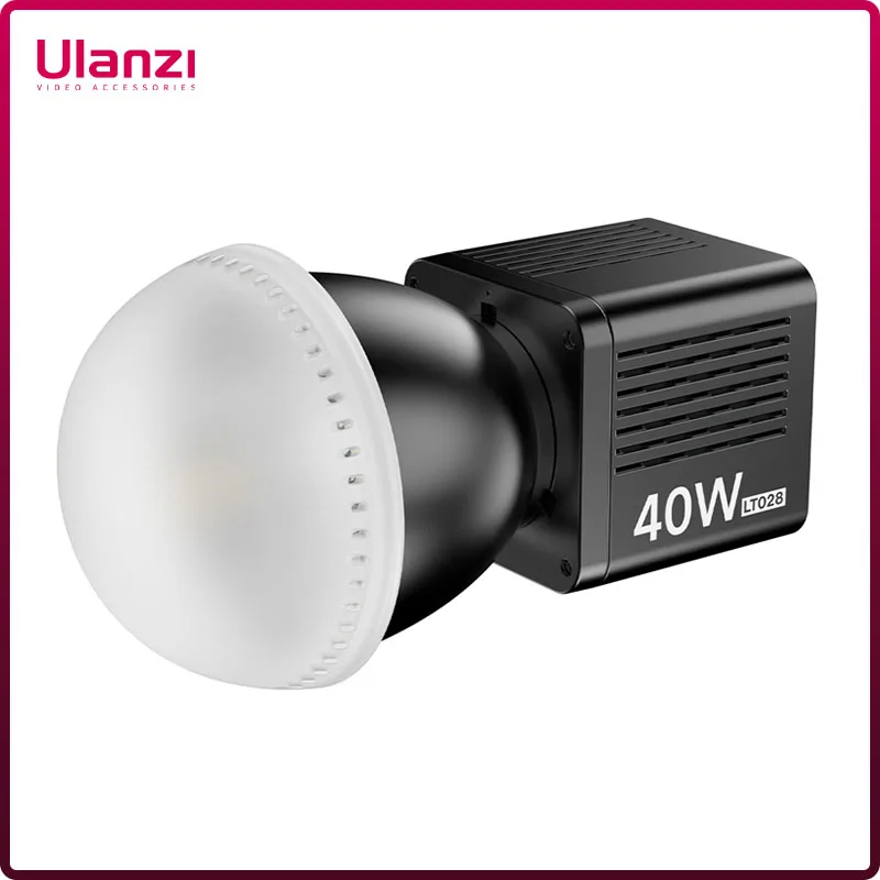 

Ulanzi LT028 40W Bi-Color COB Video Light Photographic Studio LED Light 2500K-6500K 3400mAh for Camera Video Livestreaming