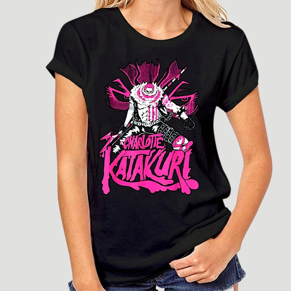 Charlotte Katakuri Big Mom Pirattees Anime Villian Black T-Shirt S-3Xl Full-Figured Tee Shirt 9097X