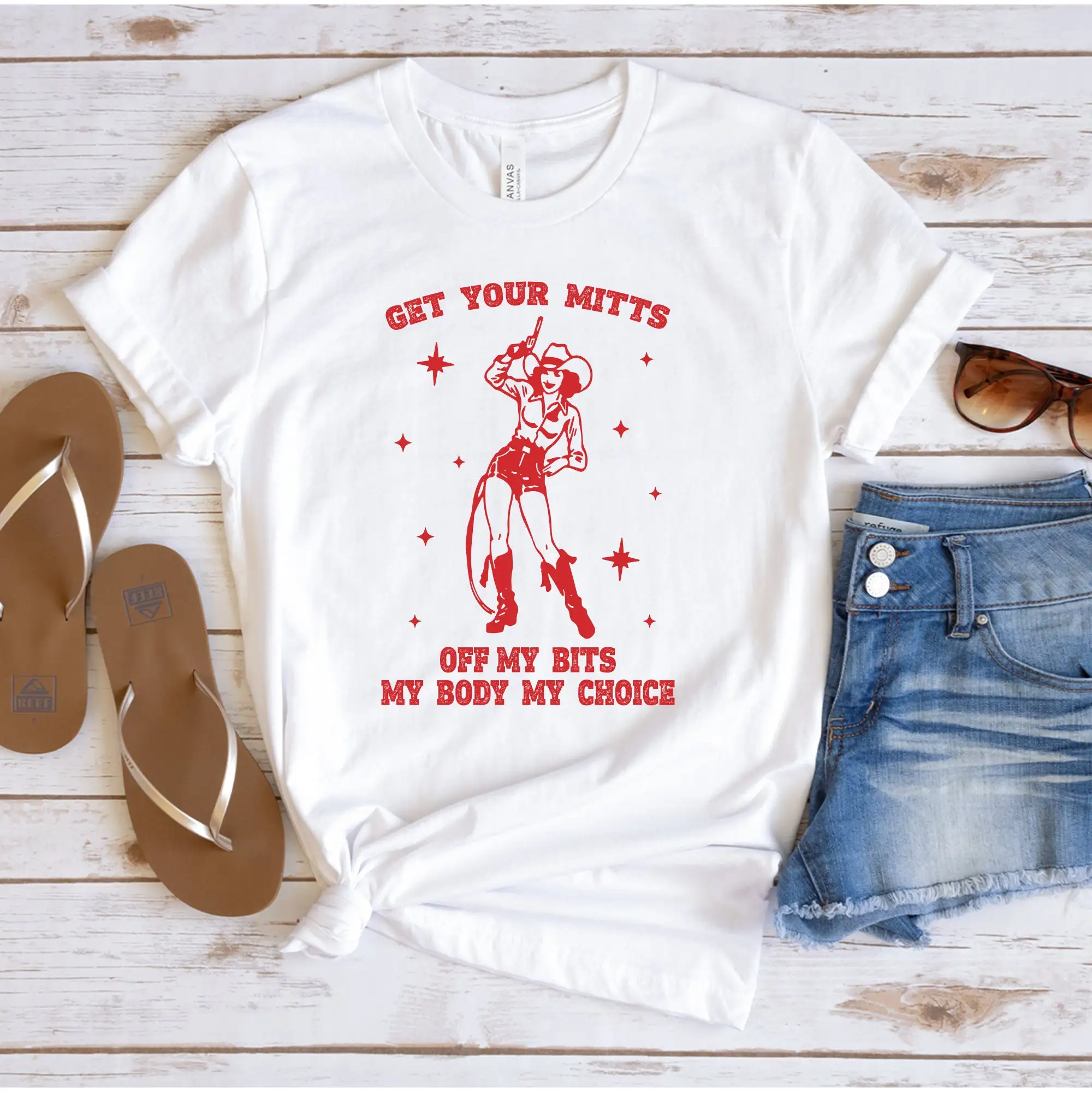 Pro Choice T Shirt My Body Feminist Vintage Cowgirl Women'S Reproductive Rights Abortion