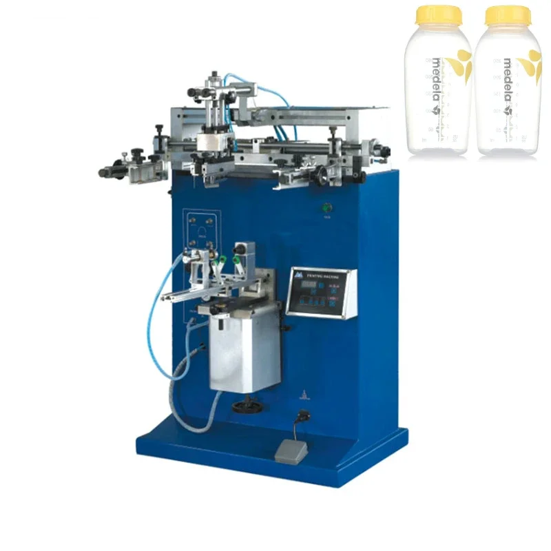 Automatic Screen Printers Bottle Series Convexity Screen Printing Machinery For Glass Plastic Paper Cup