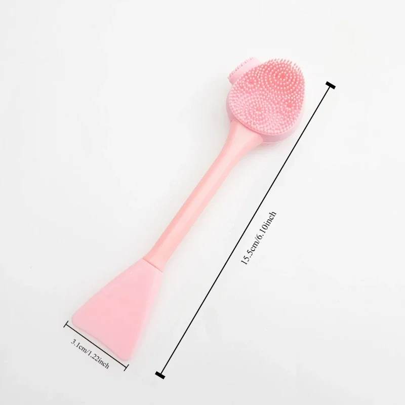 1PC Spazzola per pulizia multiuso Maschera per il viso Spatola Punti neri Rimozione dell'acne Pulizia del trucco Silicone Viso Varietà Testine di spazzola