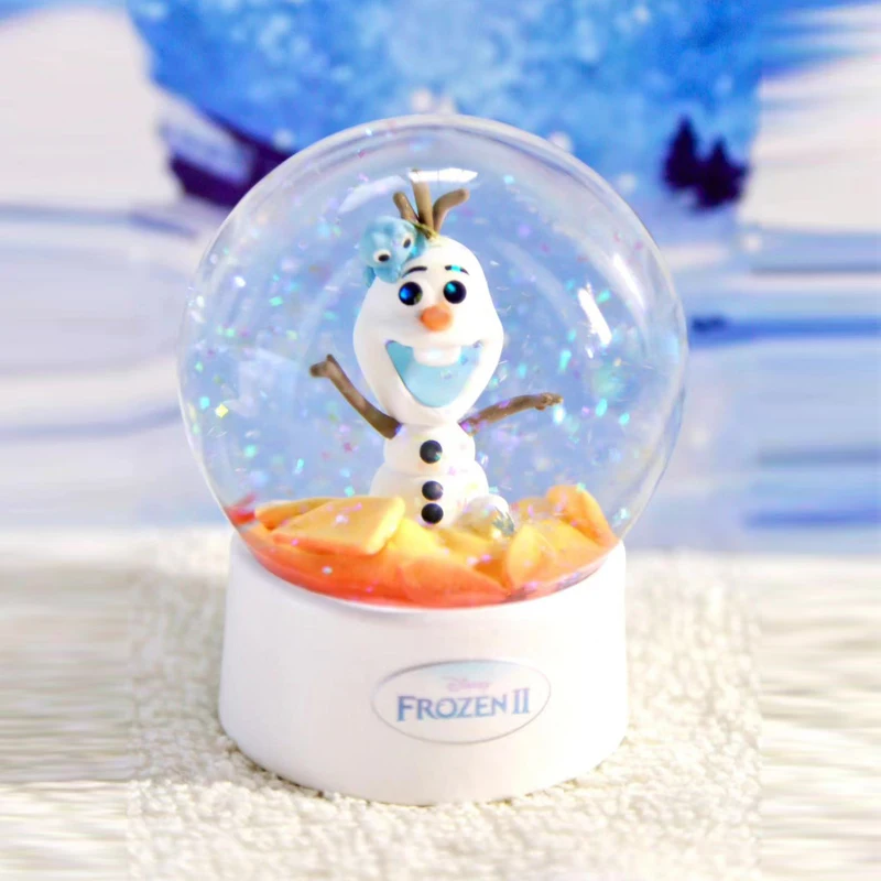 Disney Cartoon Frozen Blind Box Elsa Anna Olaf Figurka Crystal Ball Seria Tajemnicza Niespodzianka Pudełko Model Zabawki Dzieci Prezent Świąteczny