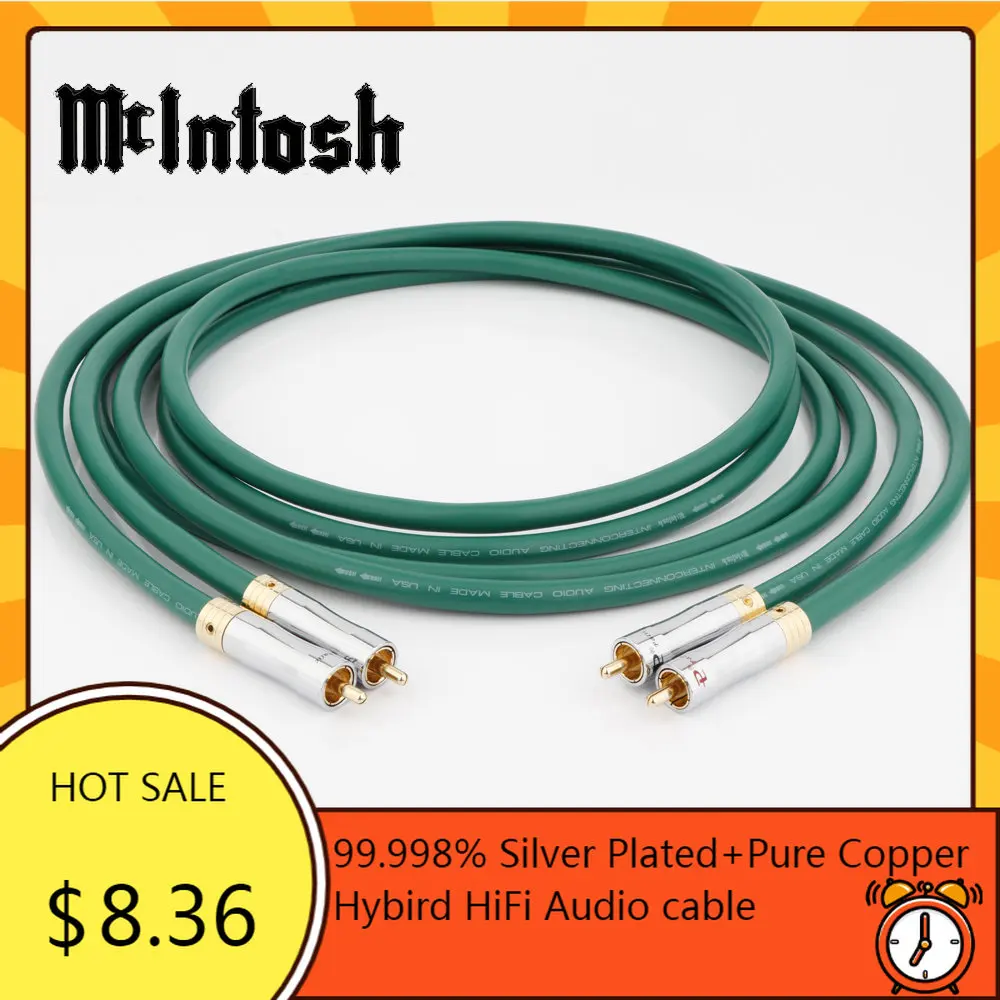 MCINTOSH 2328 99.998% posrebrzany + czysta miedź hybird HiFi kabel Audio RCA interconnect kabel audiofilski kabel Audio RCA